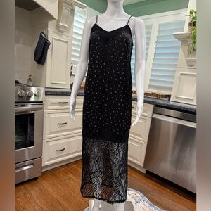 14th Fourteenth Place Elegant Black Lace Women Dress XS